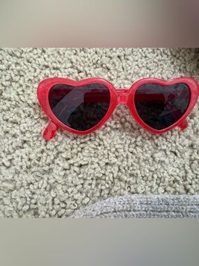 Janie and Jack Toddler Red Heart-Shaped Kids Sunglasses